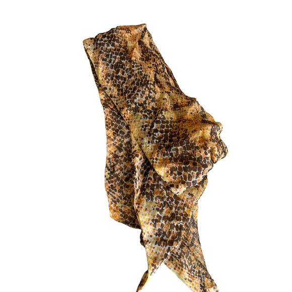 Python Snake Print Chiffon Scarf - Picture 4 of 5